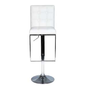 vidaXL Baro kėdės, 2 vnt., baltos