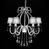 Lestenec s 2300 kristali Bele Barve