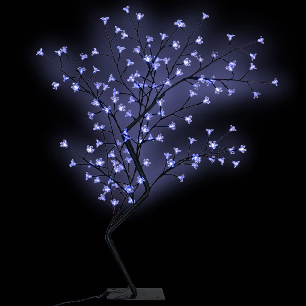 Joulupuu kirsikankukka 120 cm siniset LED-valot