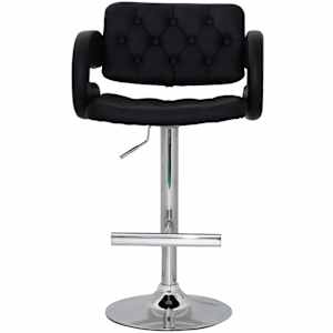 Sgabelli-poltroncina bar Philly eco-pelle, 2, neri