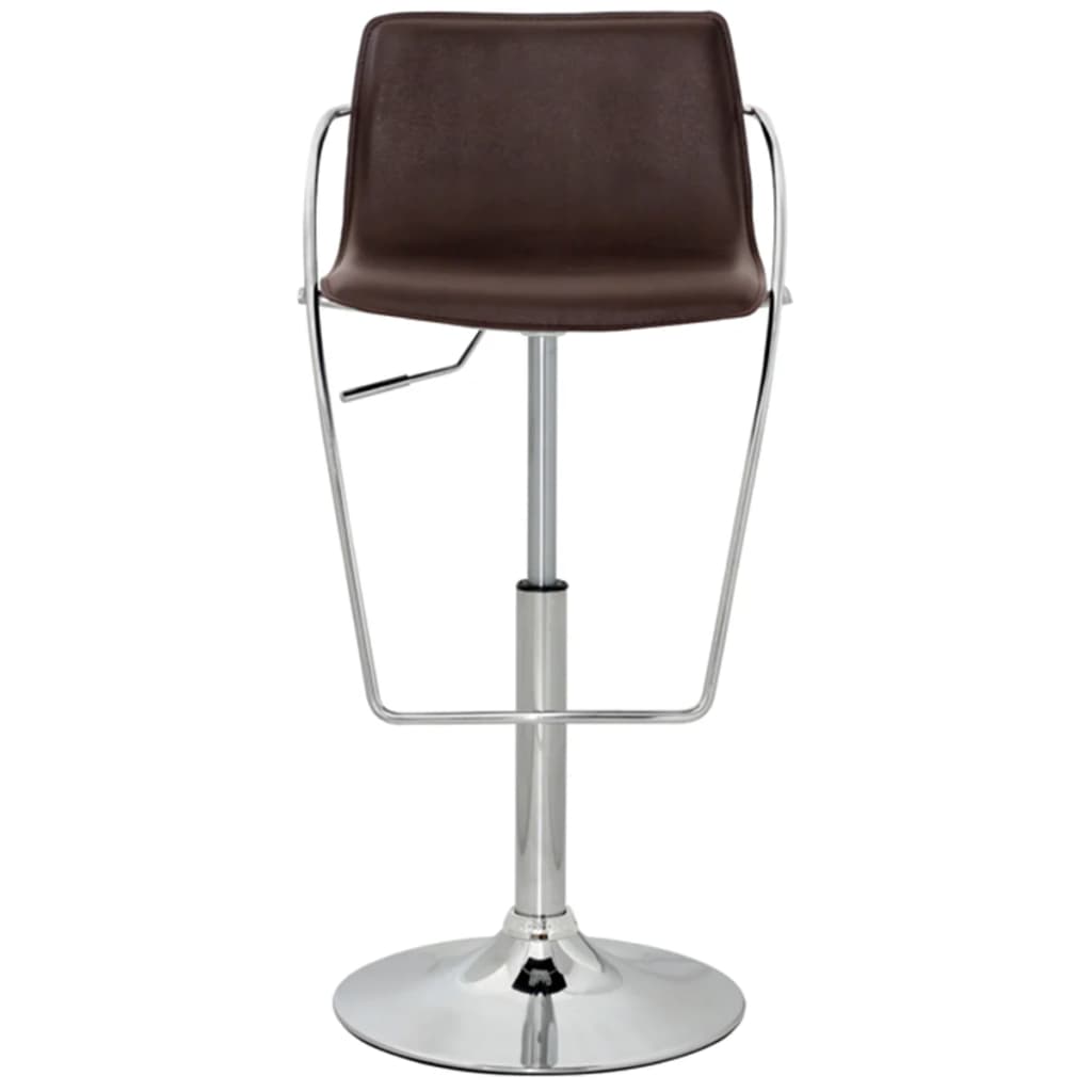 Tabouret design Curve marron (lot de 2)