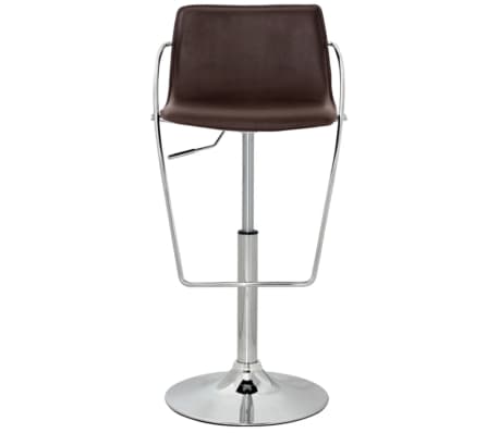 Tabouret design Curve marron (lot de 2)