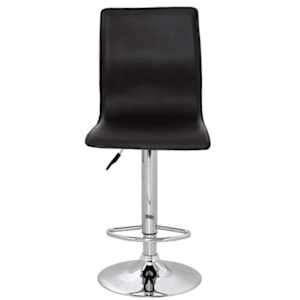 vidaXL Baro taburetės, 2 vnt., juodos spalvos, dirbtinė oda