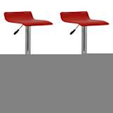 vidaXL Barhocker 2 Stk. Rot