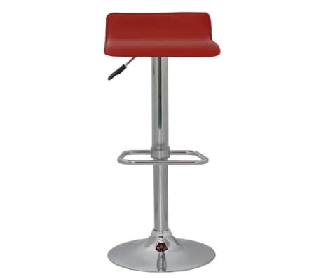 vidaXL Barhocker 2 Stk. Rot Kunstleder