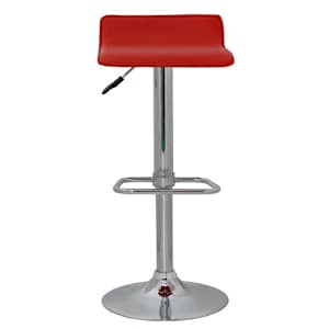 vidaXL Baro taburetės, 2vnt., raudonos, dirbtinė oda