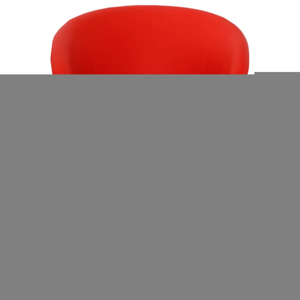 vidaXL Tabouret de bar Rouge Similicuir