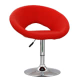 vidaXL Scaun de bar roșu, 48 x 60 x 70-86 cm