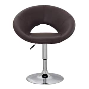vidaXL Baro taburetė, rudos spalvos, dirbtinė oda