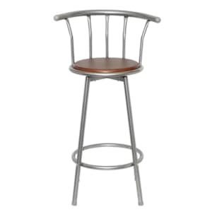 Barski stolček 2 kosa rjave barve jeklo - slika 2