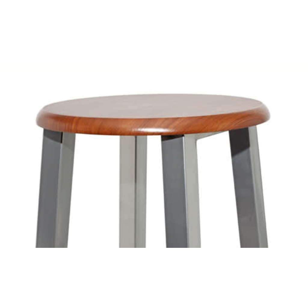 Thumbnail - vidaXL Barhocker 2 Stk. Metall mit MDF-Sitz
