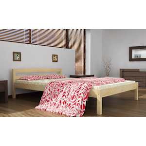 Wooden Double Bed Frame 200 x 140 cm European Size