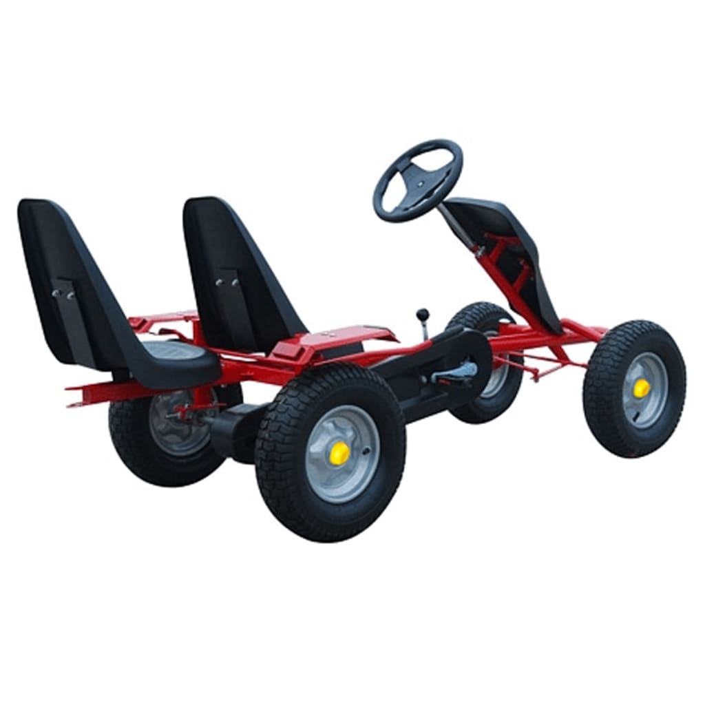 Rød 2 sete Pedal Gokart