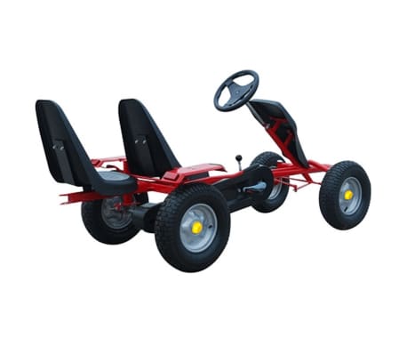 Rød 2 sete Pedal Gokart