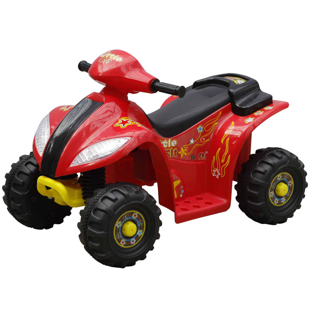 ATV electric copii roșu și negru vidaxl.ro