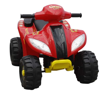 Kinder Elektro Quad 3 km/h Akku rot-schwarz