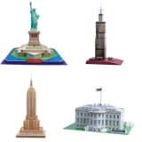 Puzzle 3D z motywami USA