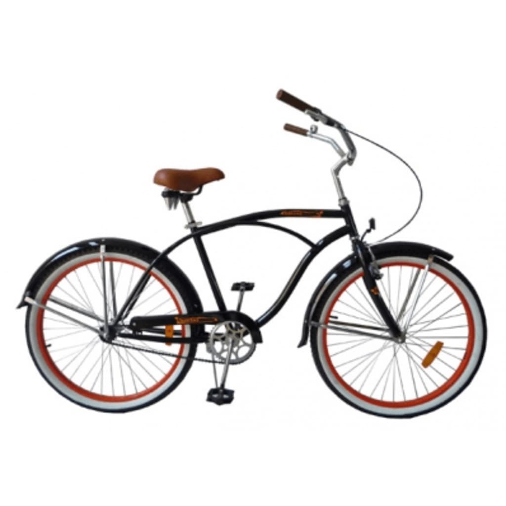 

vidaXL Beachcruiser, zwart zonder versnellingen