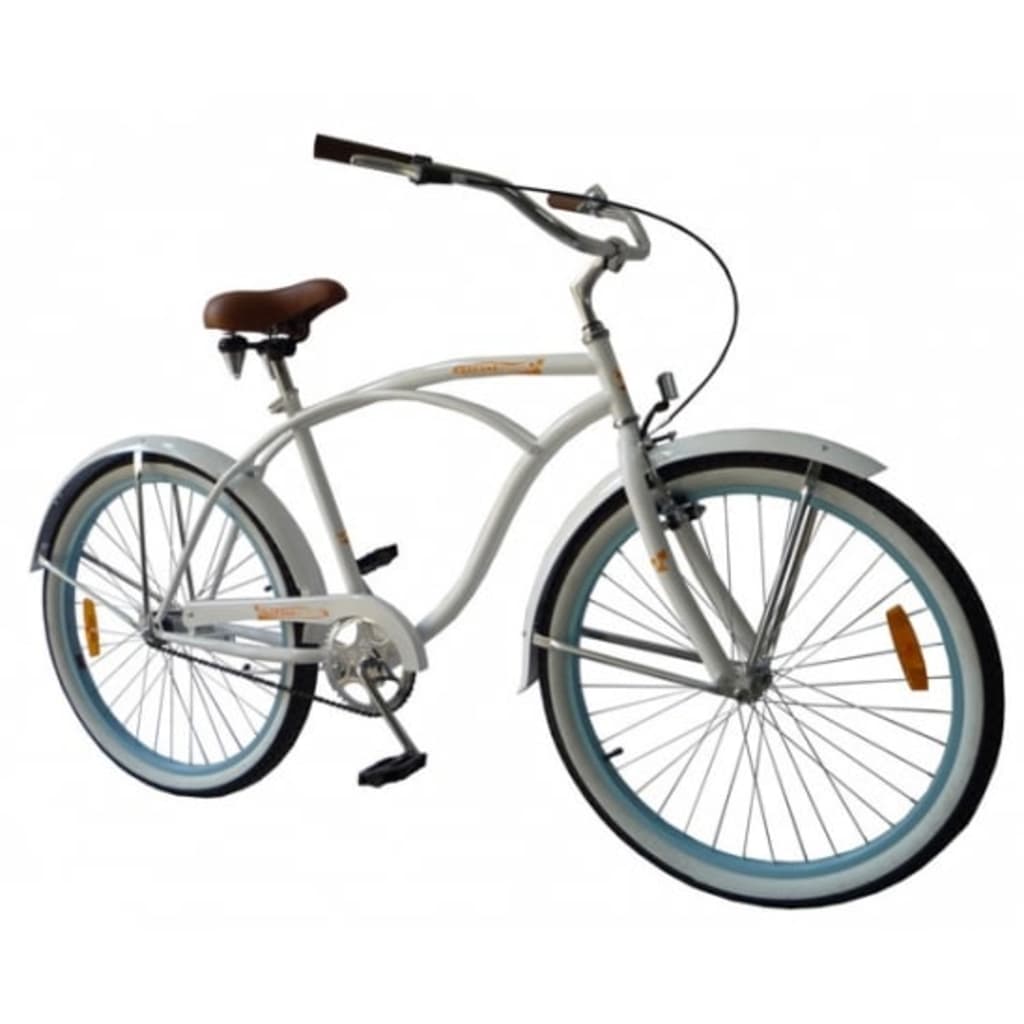 

vidaXL Beachcruiser, wit zonder versnellingen