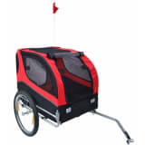 vidaXL Remorque de vélo pour chiens Lassie Rouge