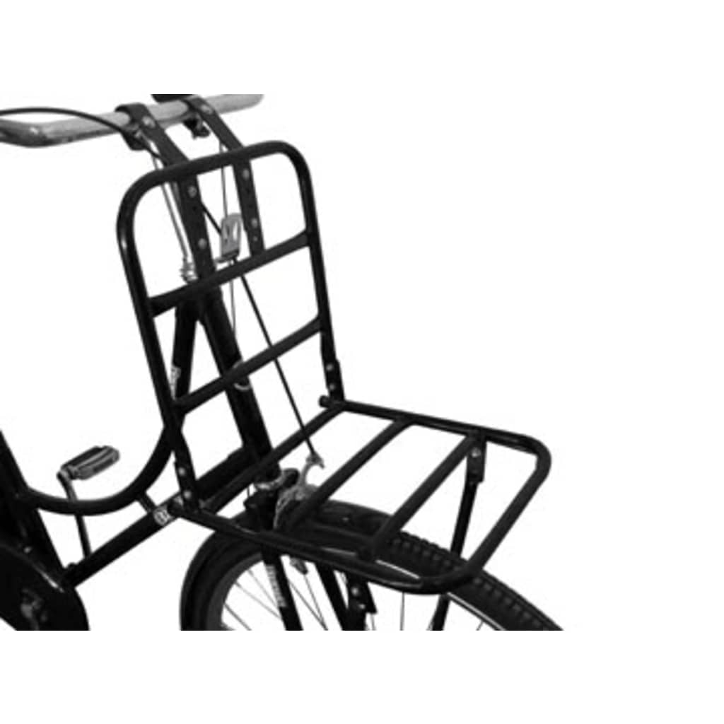 

vidaXL Omafiets 28" zwart met bagagedrager