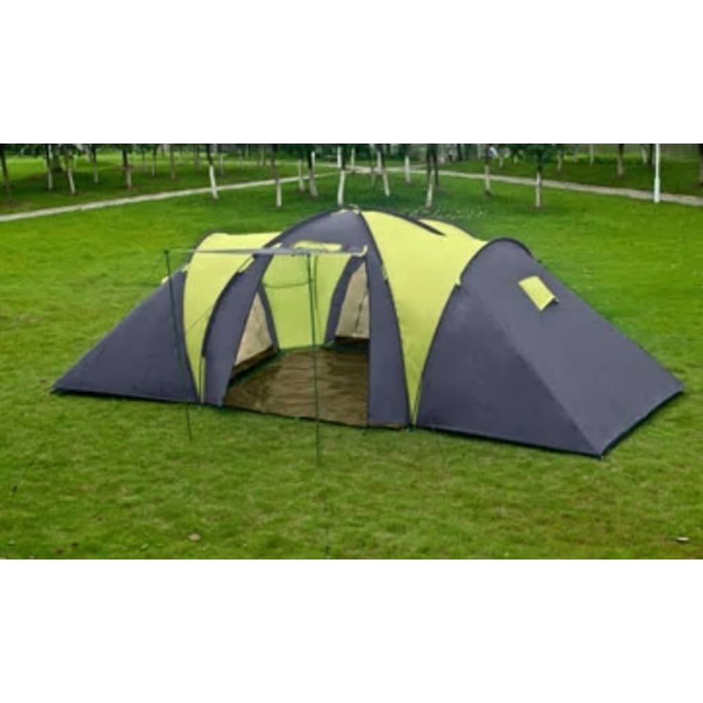 

vidaXL Koepeltent 9 personen 650 x 400 cm (grijs)