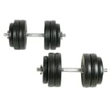 vidaXL Dumbbell Set 18 Piece 2 pcs 30 kg