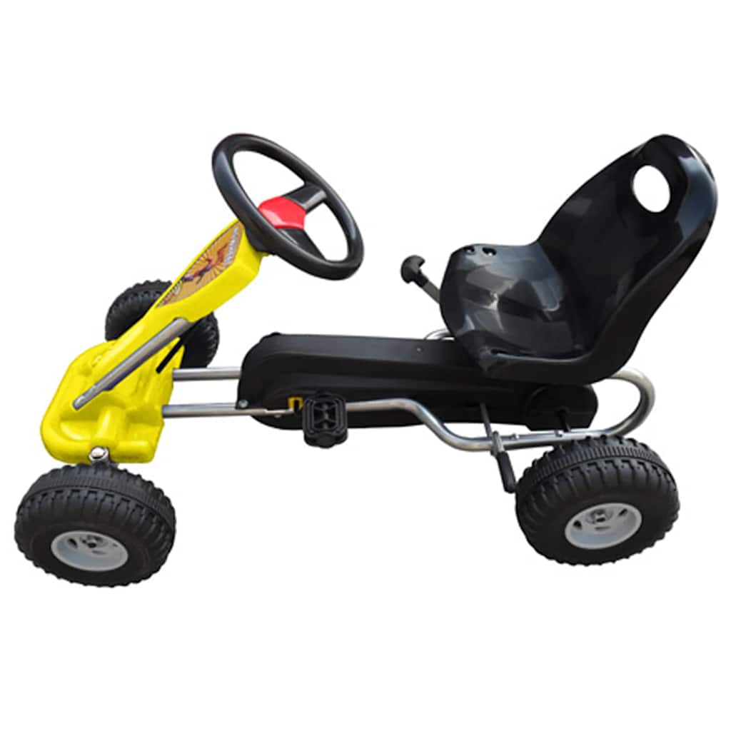 Alternativ bild 3 för VidaXl Trampbil Big Wheel Gul