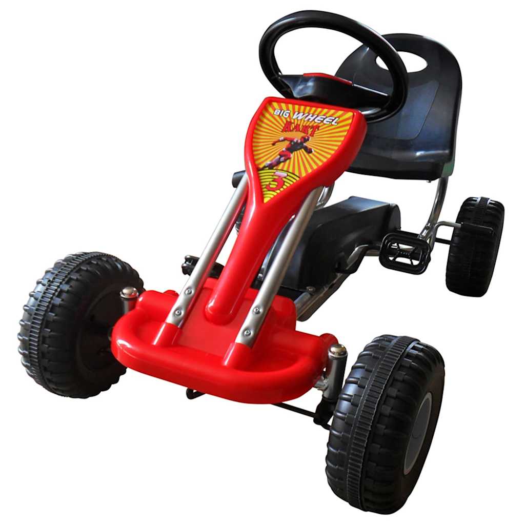 vidaXL Kart cu pedale Go Kart, roșu