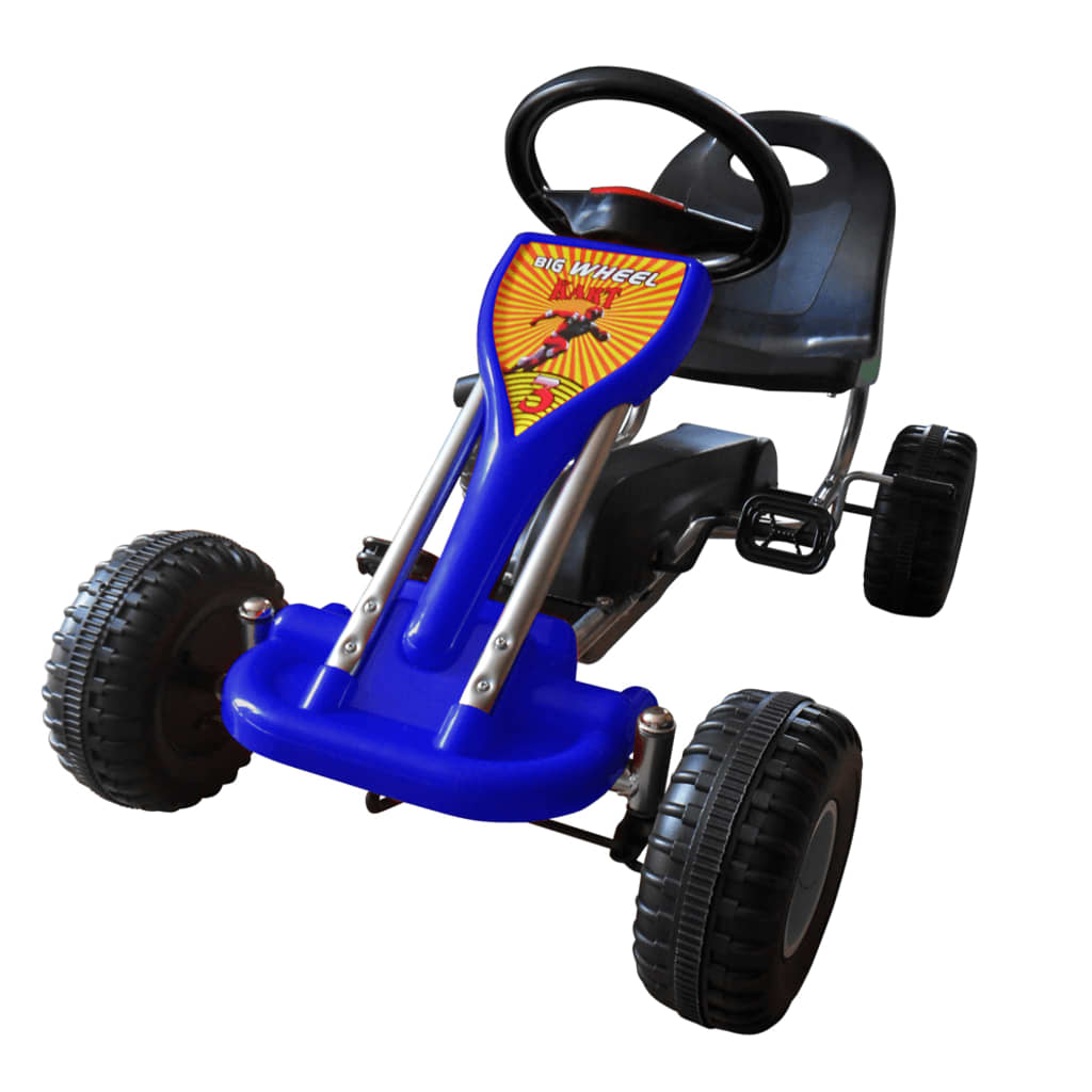 vidaXL Kart cu pedale Go Kart, albastru vidaXL
