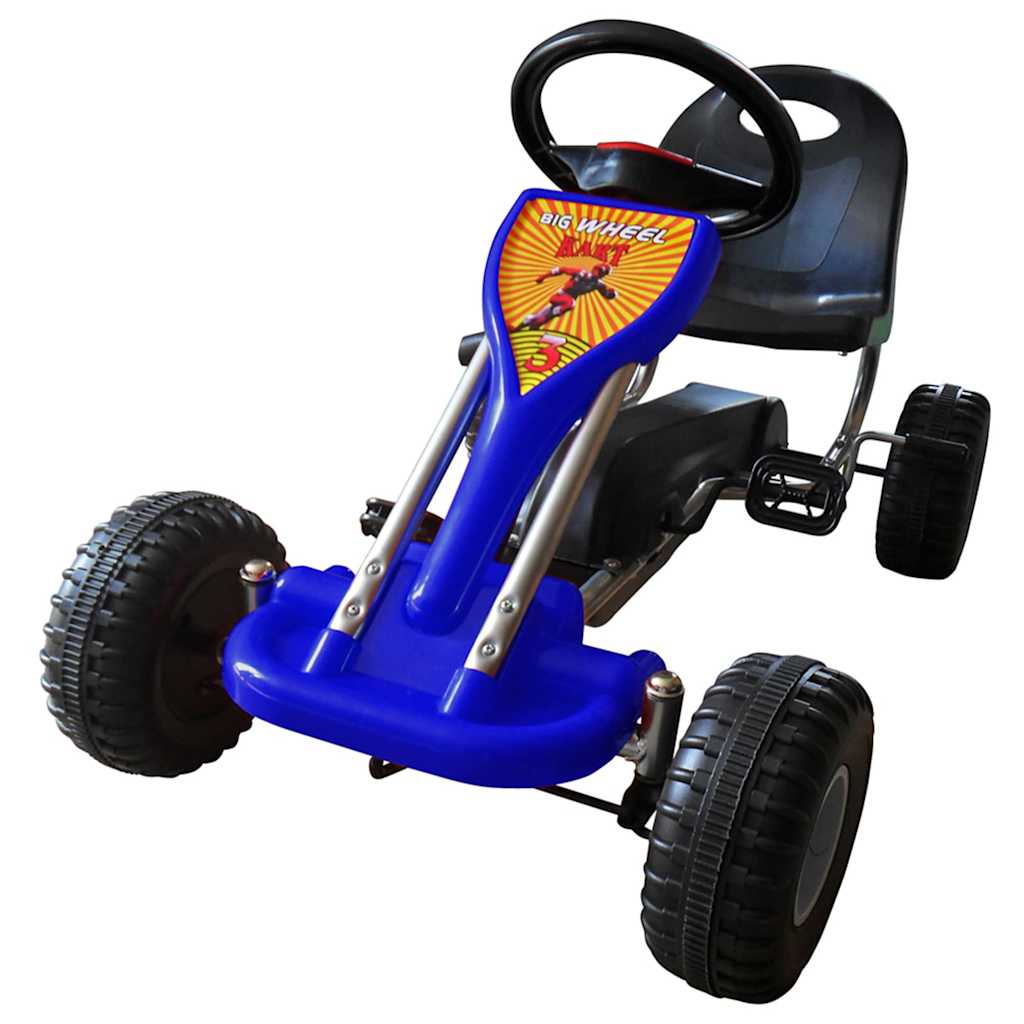 vidaXL Kart cu pedale Go Kart, albastru