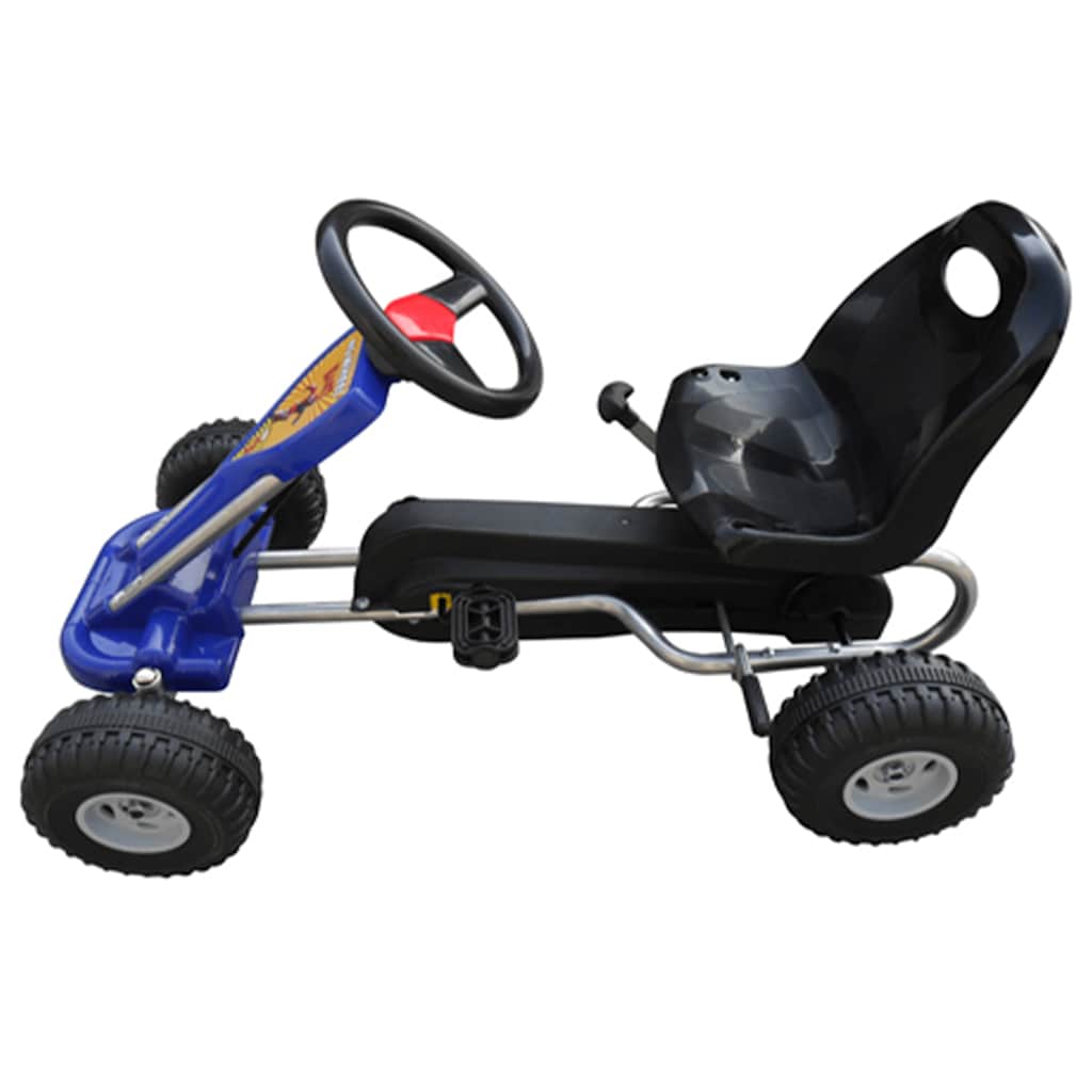 Alternativ bild 3 för VidaXl Trampbil Big Wheel Blå
