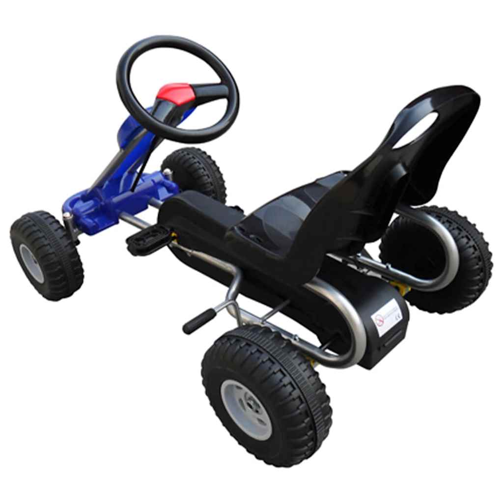 Alternativ bild 2 för VidaXl Trampbil Big Wheel Blå