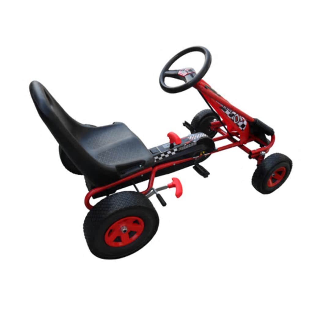 Alternativ bild 4 för VidaXl Trampbil Formule Röd