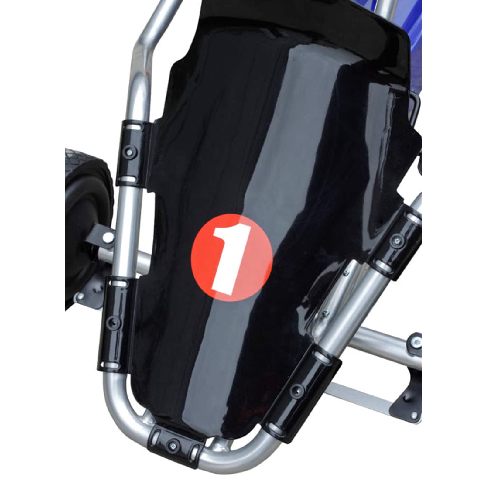 Bērnu braucamais transportlīdzeklis Melna Plastmasa