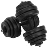 vidaXL Manubri 2x15 kg