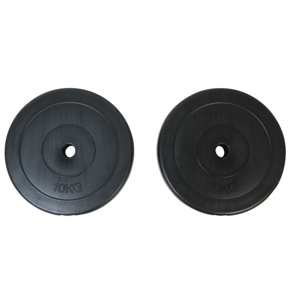 vidaXL Két darabos 10kg-os súlyzókészlet