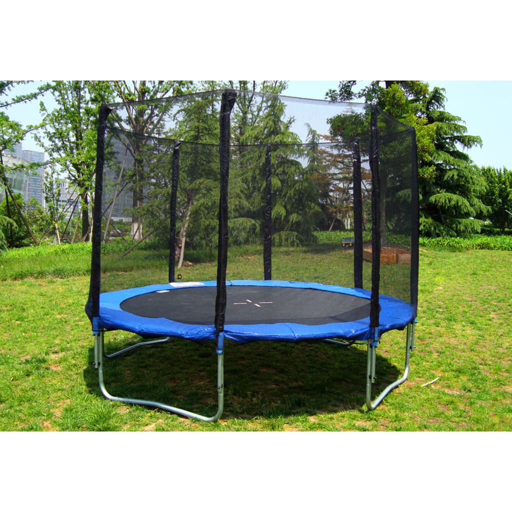 

vidaXL Trampoline 370 cm met veiligheidsnet, ladder en hoes