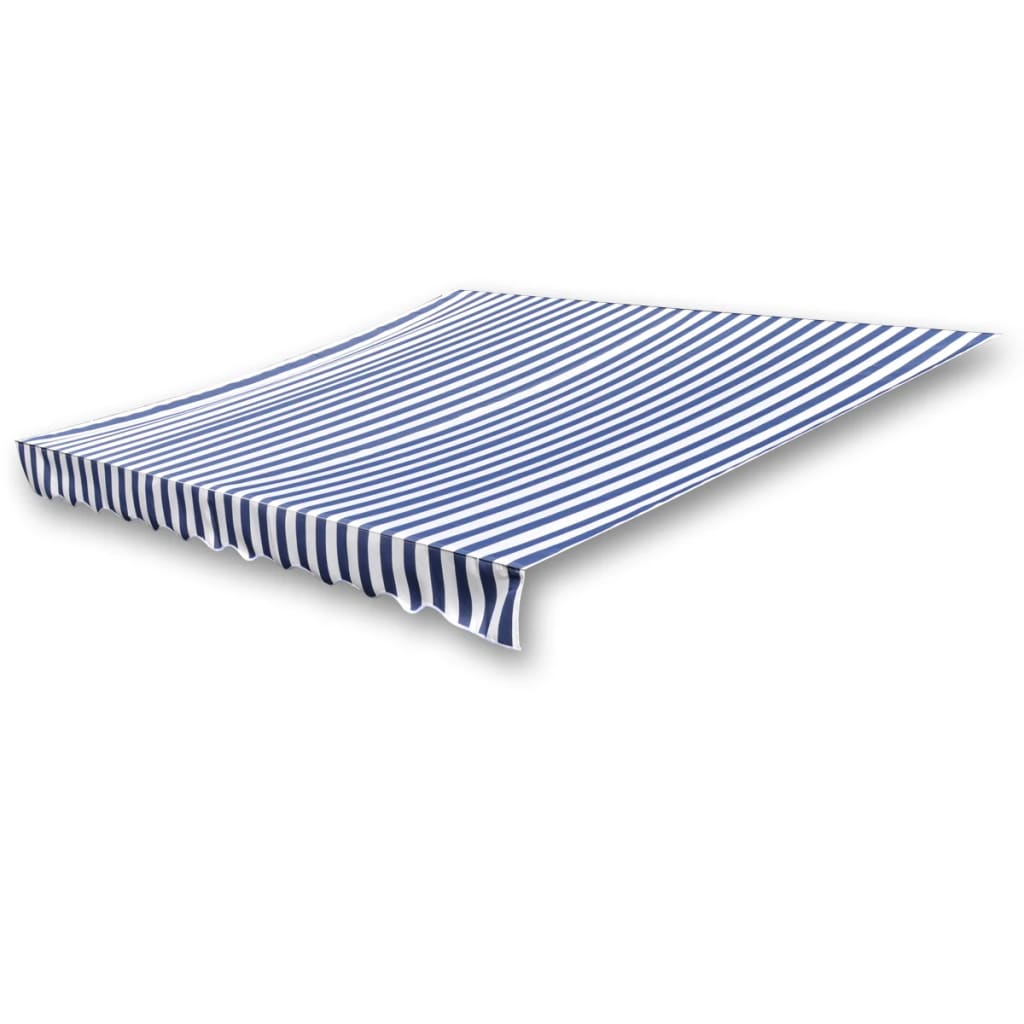 

vidaXL 140011 Awning Top Sunshade Canvas Navy Blue and White 6x3 m