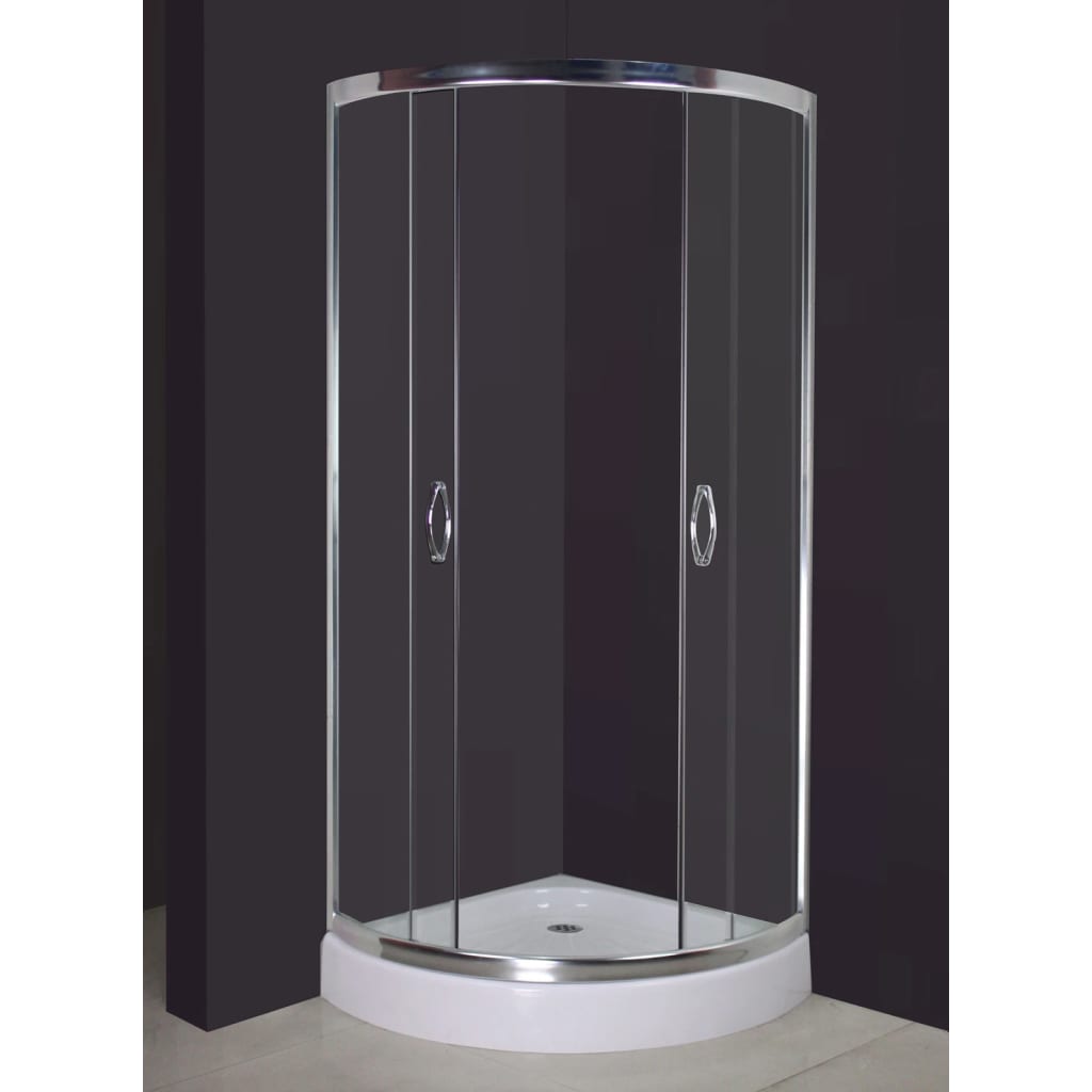

vidaXL Douchecabine 80 x 80 x 190 met veiligheidsglas kwartrond