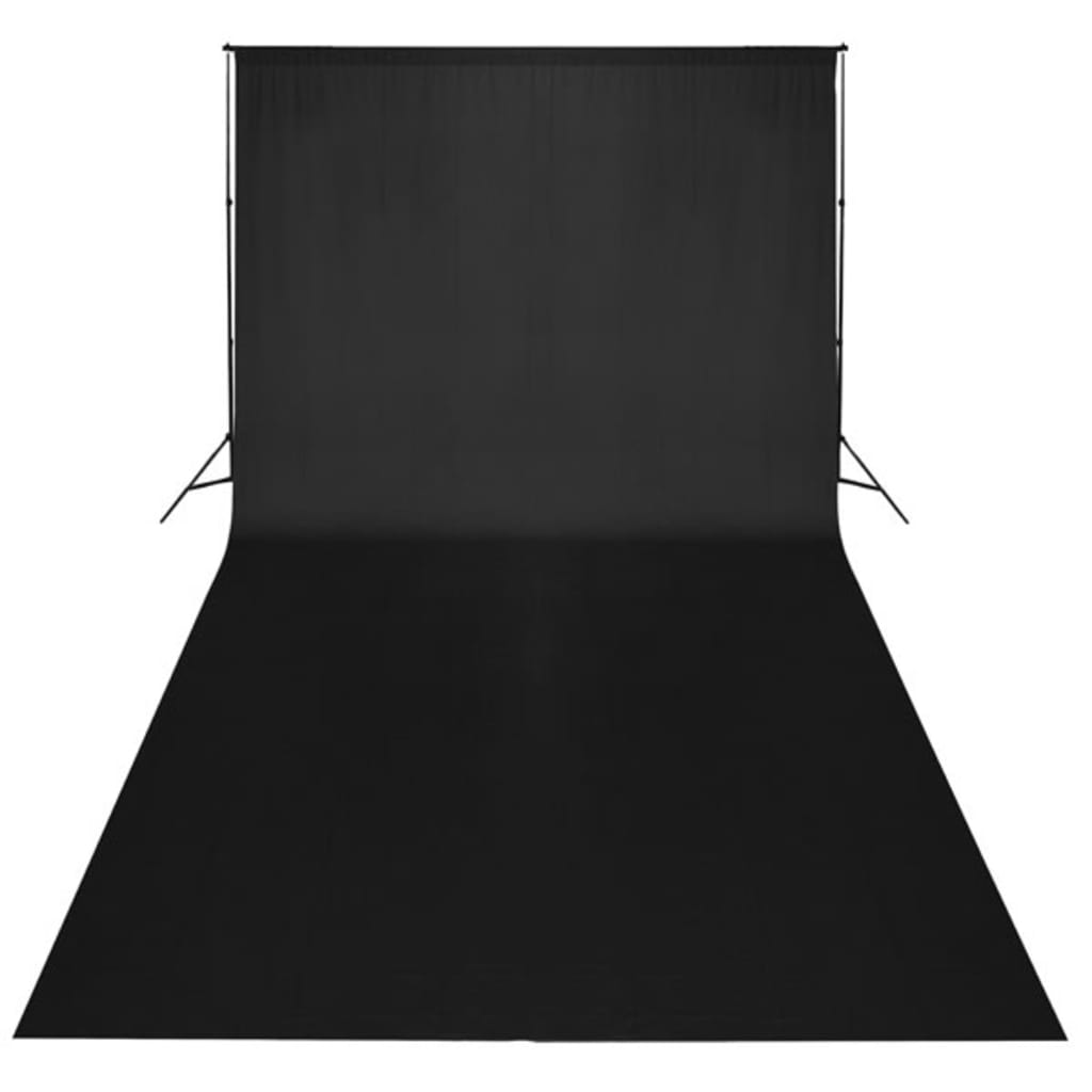 Fotohintergrund Baumwolle Schwarz 600 x 300 cm