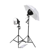 vidaXL Studio lampenset met paraplu's,