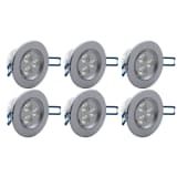 LED Spotlights 9 cm 3W 6 pcs