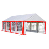 vidaXL Party Tent 8 x 4 m Red
