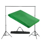 vidaXL Achtergrondsysteem met green screen 300 x 300 cm.
