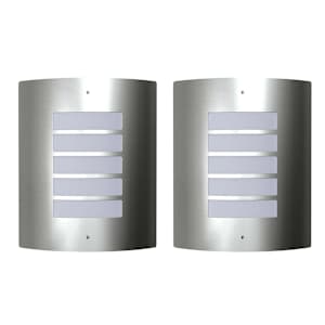 Nerezové vodotěsné nástěnné svítidlo - 2 ks - 60 W
