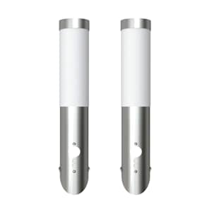 2 Stenski Svetilki iz Nerjavečega Jekla z Detektorjem Gibanja