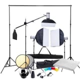 Studio Kit: 3 Flash Heads Softboxes Tripods