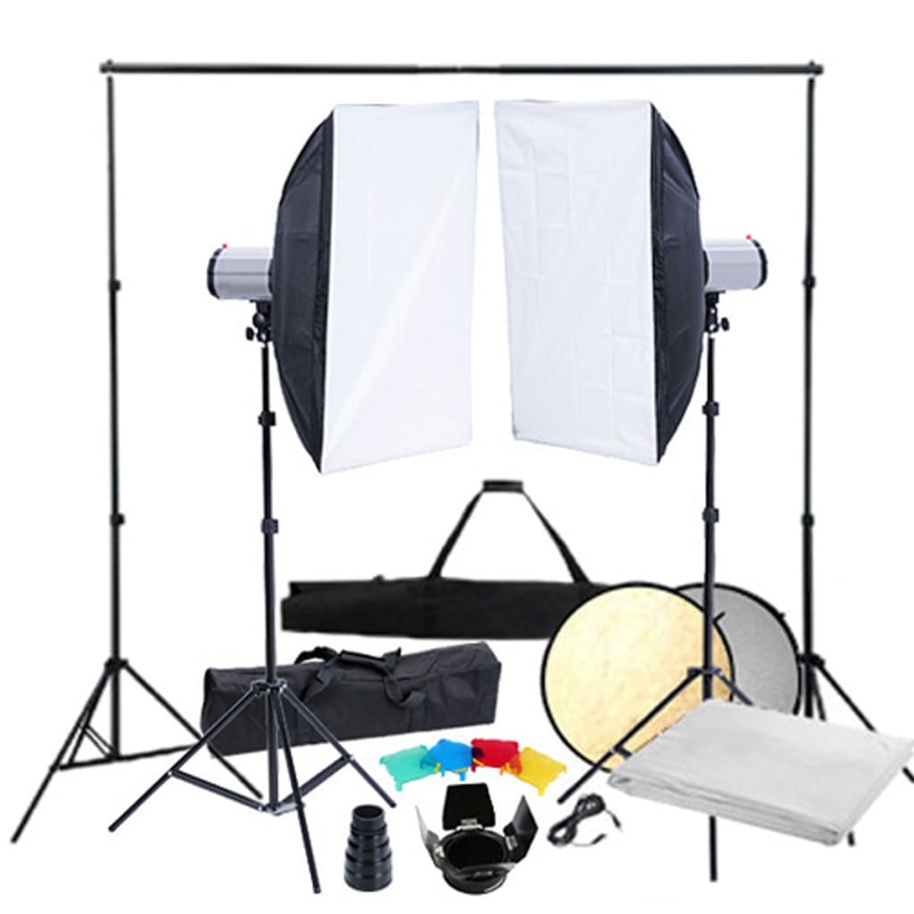 vidaXL Studiosarja 2 x salama softbox & kolmijalka