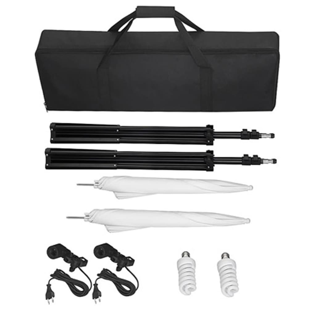 Thumbnail - vidaXL Fotostudio-Set mit Weißem Hintergrund 600×300 cm & Leuchten